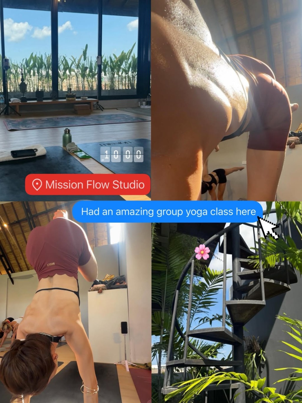 廖慧儀穿着運動服飾做運動。