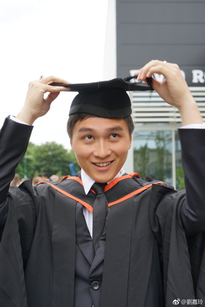 劉兆恩於2017年完成大學課程。