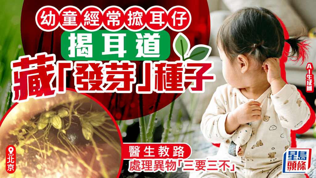 一歲童耳道藏種子竟發芽 醫生詳解處理異物「三要三不」原則
