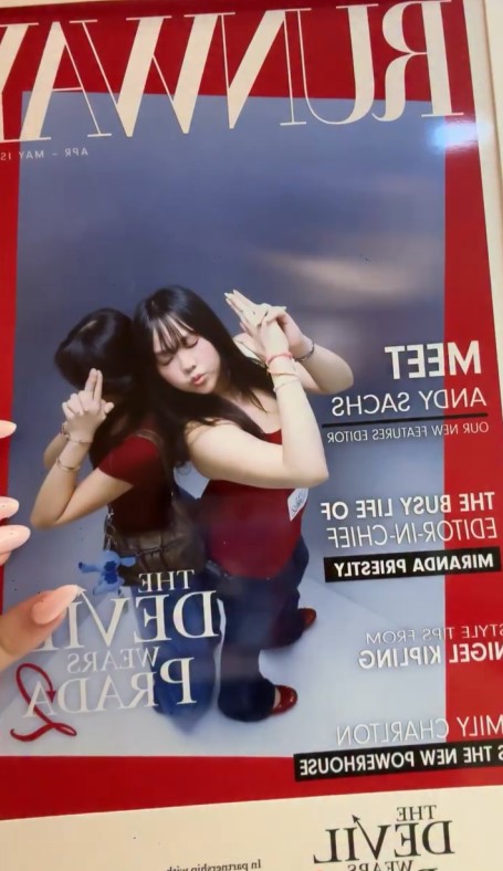林霏兒和妹妹早前以此造型出席首映禮後受到網絡抨擊。