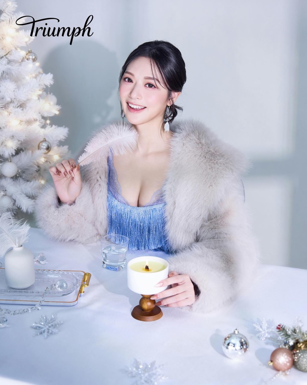 馮盈盈笑言拍攝內衣廣告已是極限。