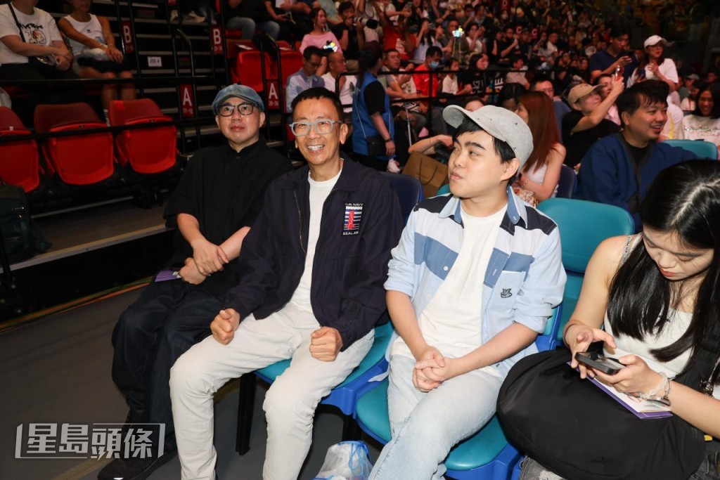 鄭丹瑞亦有到場支持 Chantel 的演唱會。