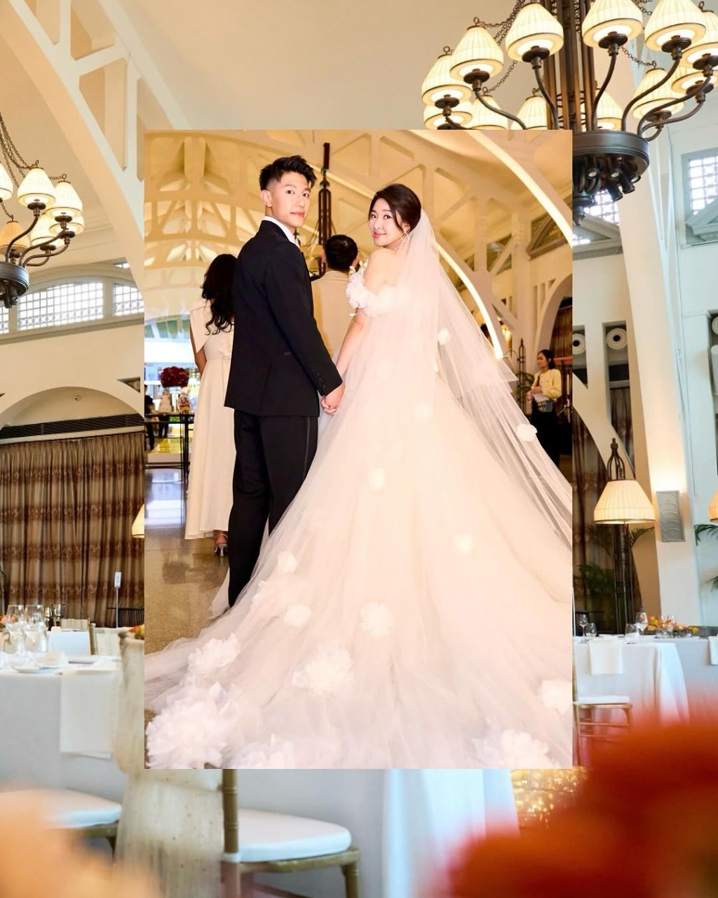 許紹雄女兒曾分享不少婚禮上的照片。