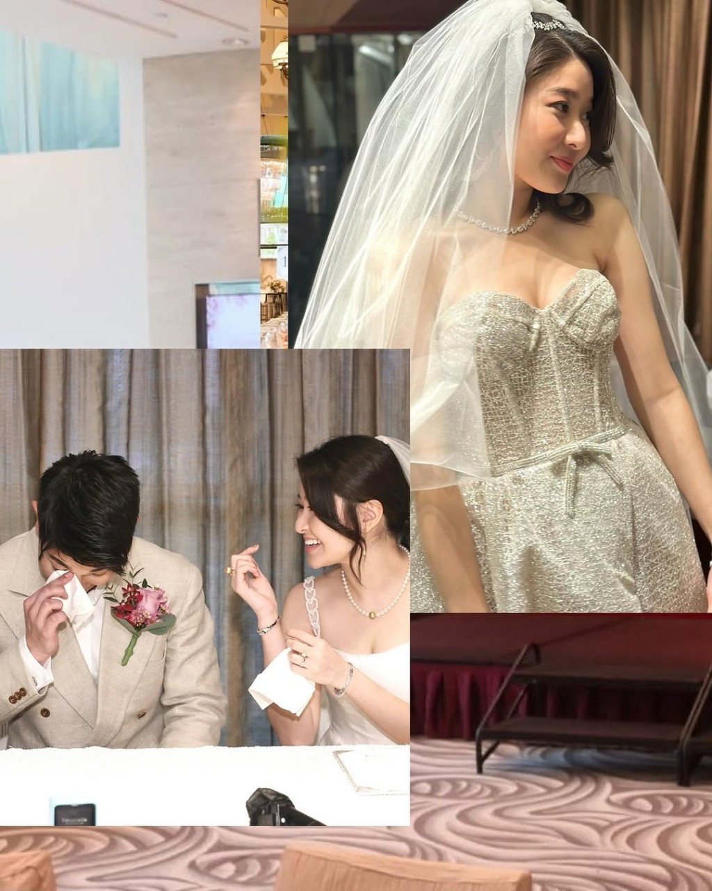 許紹雄女兒與丈夫在註冊時十分感動。