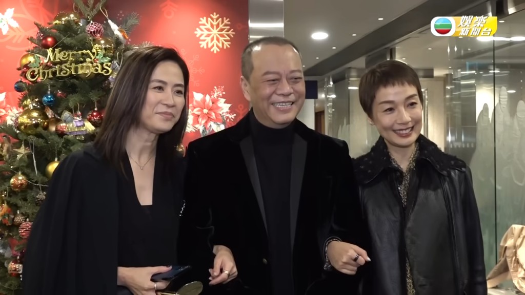 宣萱、歐陽震華、江美儀一同到賀。