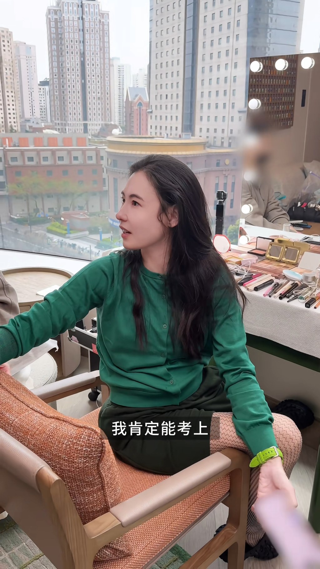 張栢芝指大仔Lucas以堅定的眼神保證,一定會成功考到車牌。