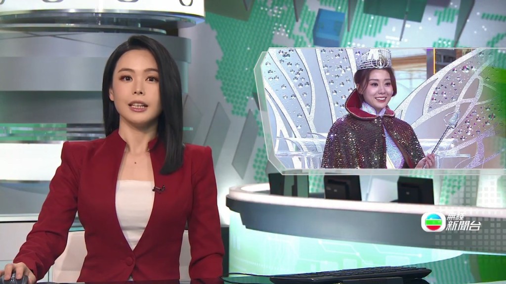 TVB新聞主播林婷婷昨晚（30日）負責報道香港小姐2026的誕生。