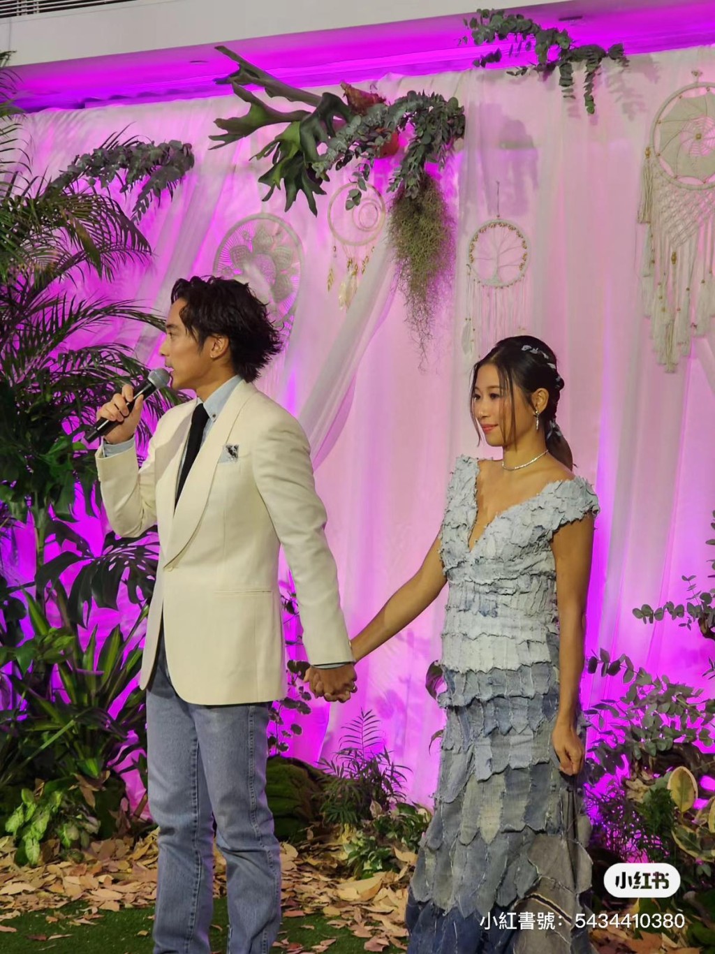 有賓客在小紅書分享了林德信婚宴的照片。