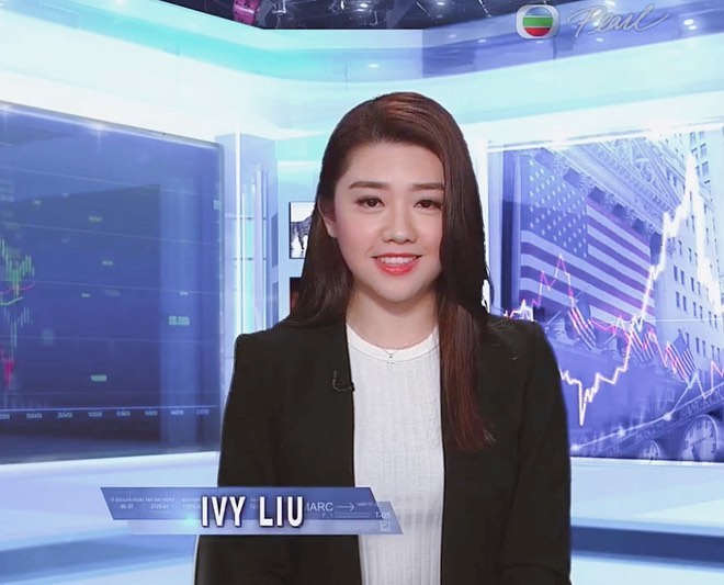 她在節目中分析美股走勢。