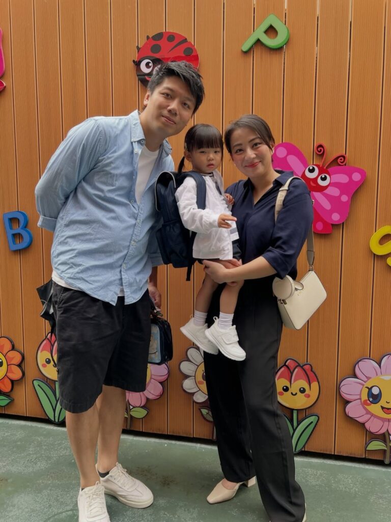 Sucy唇膏印變校園趣事 兩歲蕎蕎首返學全程懵懂