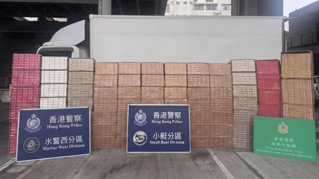 水警聯同海關港島南及大嶼山反走私 檢獲逾三千萬元私煙