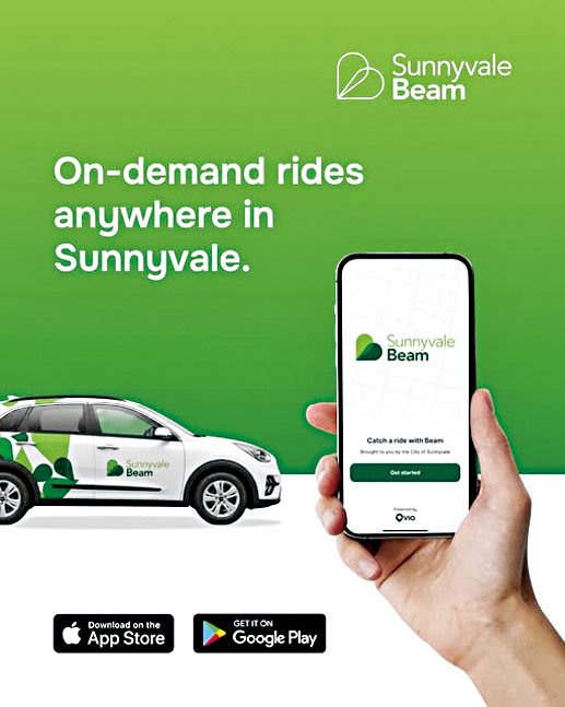 辛尼維爾推出新按需共乘服務Sunnyvale Beam。官網圖片