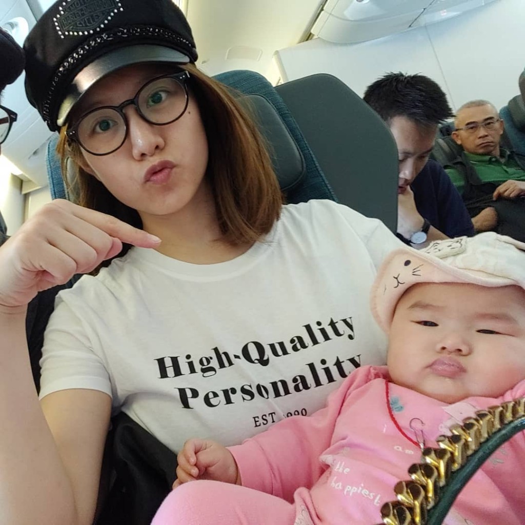 女兒阮婧恆幼時胖嘟嘟十分可愛。
