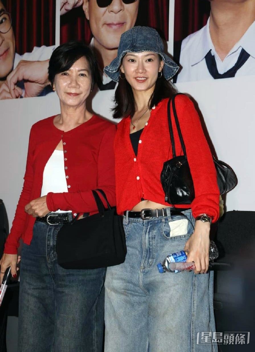 廖子妤帶著媽媽一同到紅館欣賞古天樂演唱會。