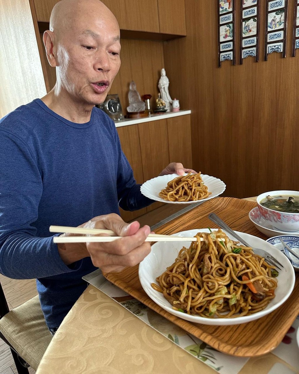 羅家英的生日菜式簡單樸素,卻倍感滿足。