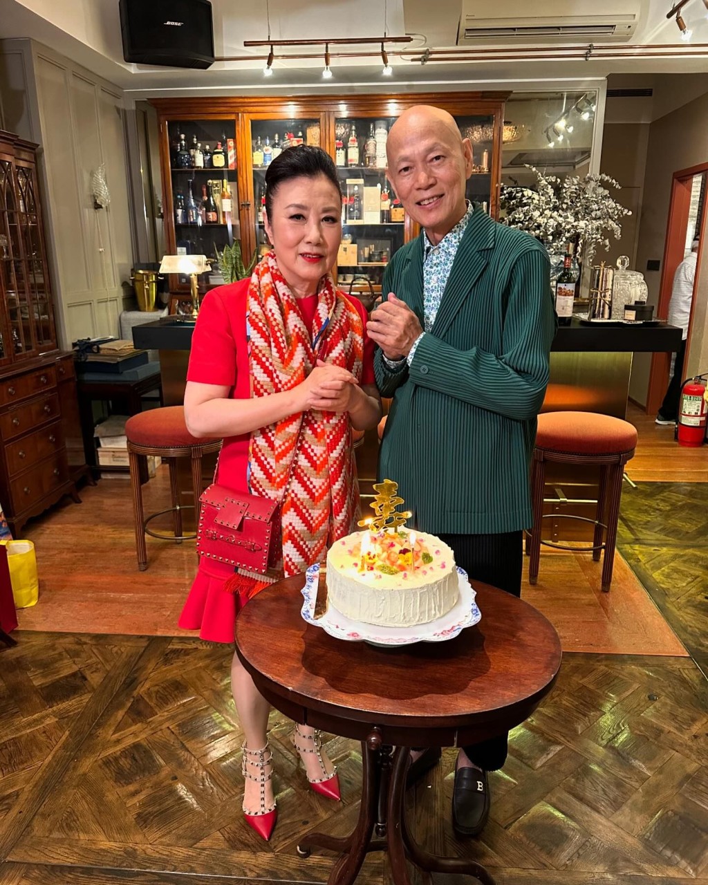 汪明荃每年都會為羅家英慶祝生日。
