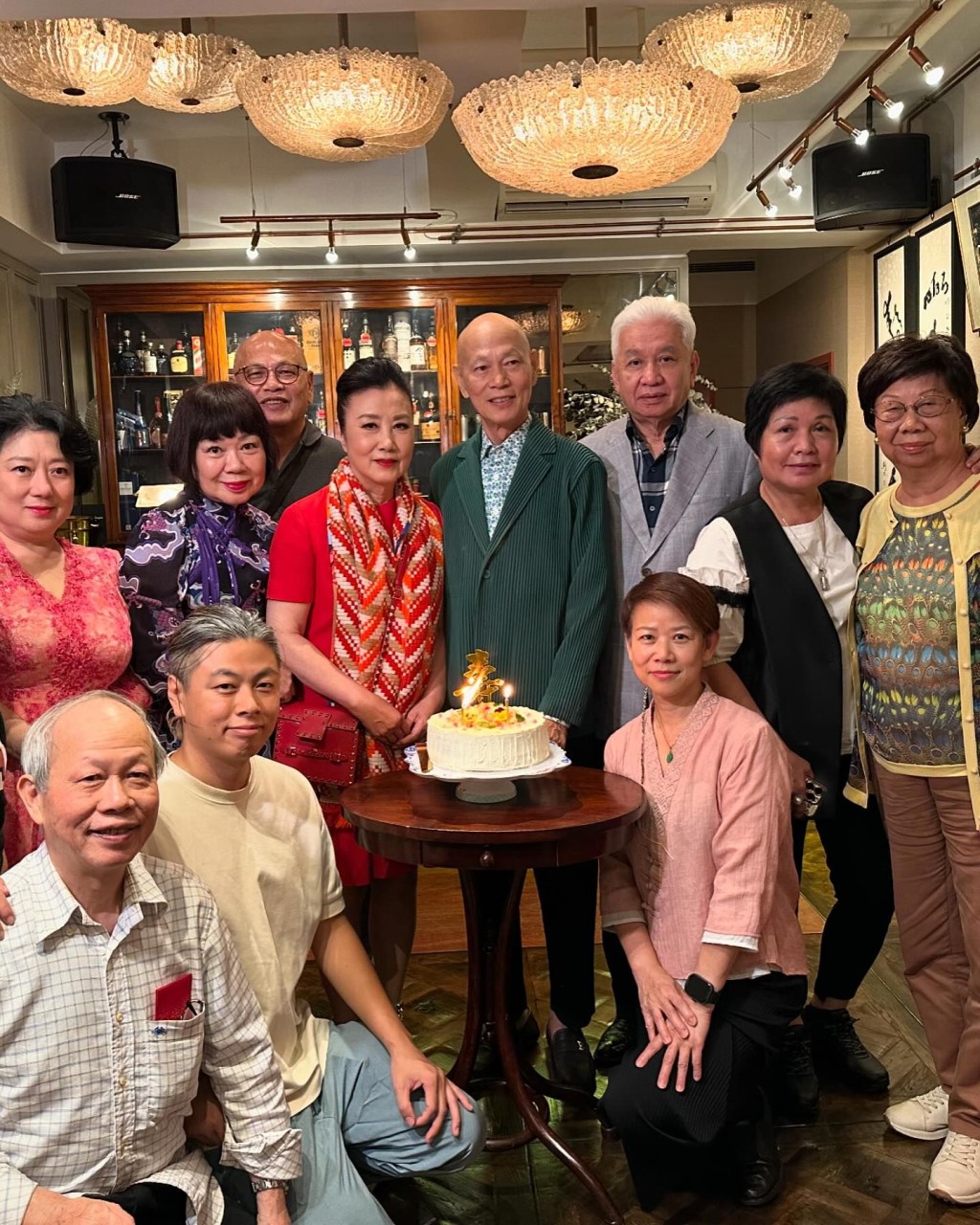 羅家英生日時獲不少好友到賀慶祝。