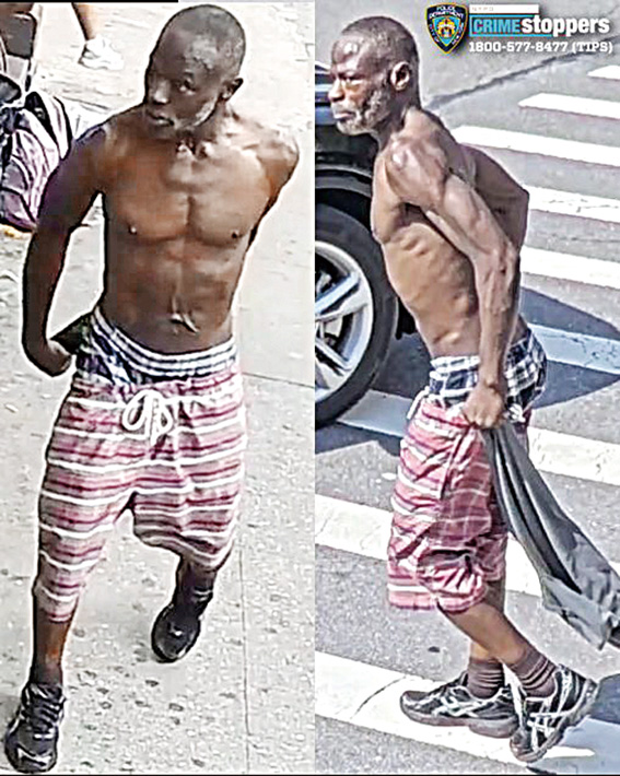 圖為涉案男嫌。 NYPD