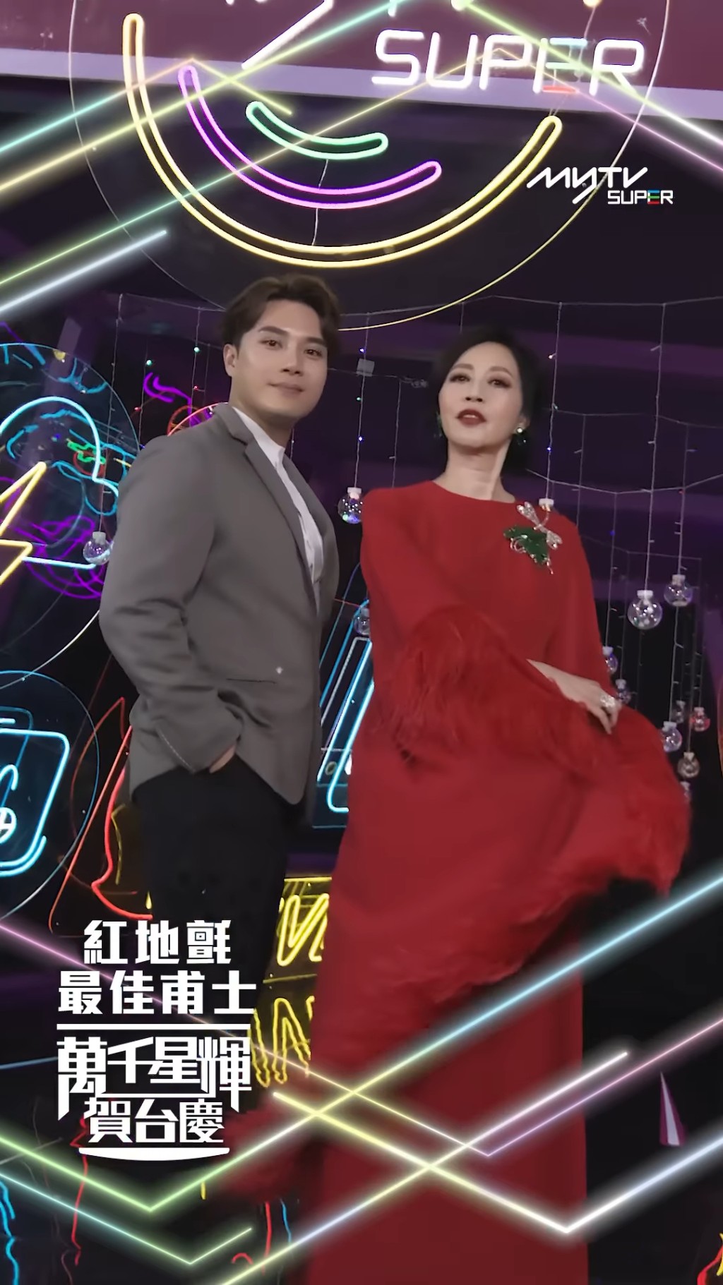 陳浚霆亦在IG分享與顧紀筠一起擺姿勢的短片。