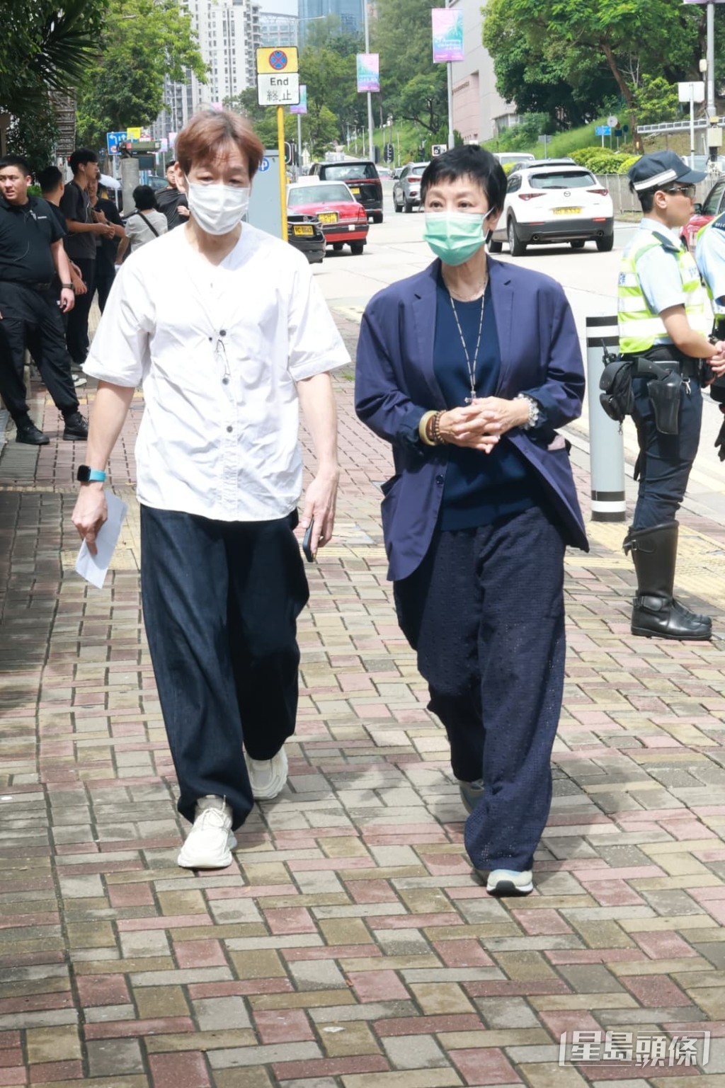 張艾嘉到場致意。