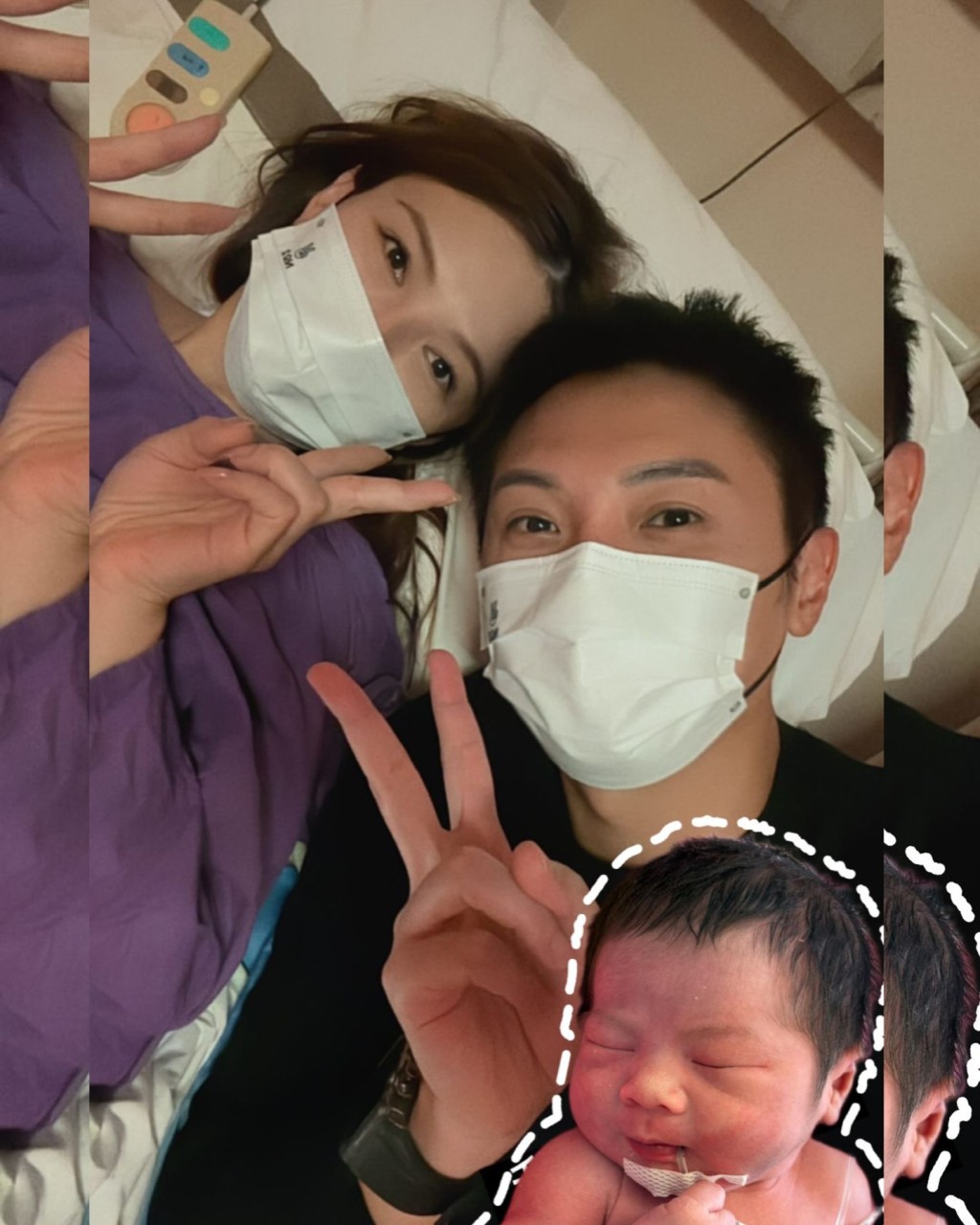 兒子長相與爸爸如同餅印。
