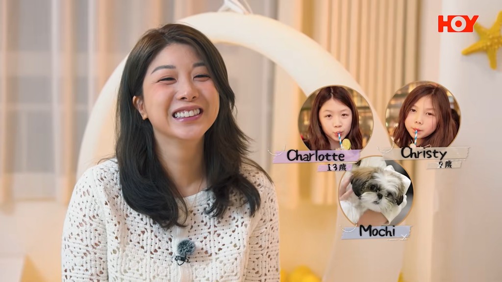 胡家惠與女兒一同參與節目錄影。