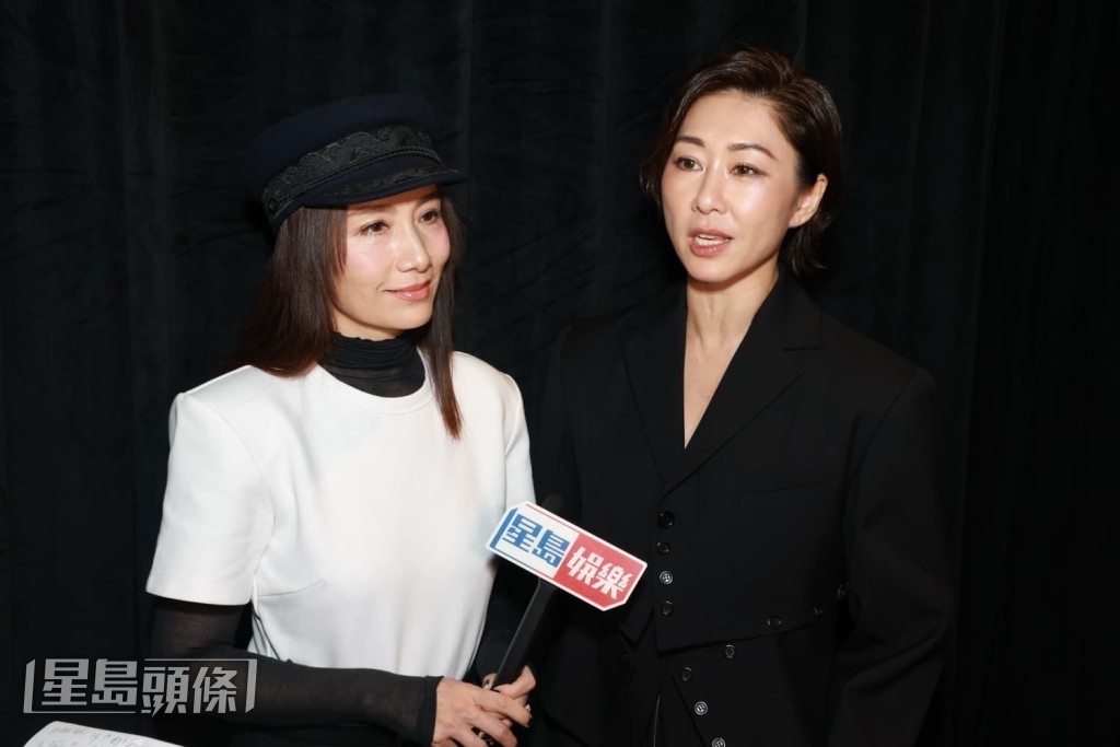 胡定欣與胡蓓蔚今日(5日)一同到會展出席時裝活動。