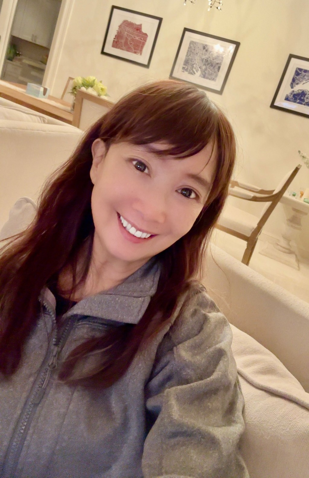 陳美齡早前飛往美國探望大兒子一家。