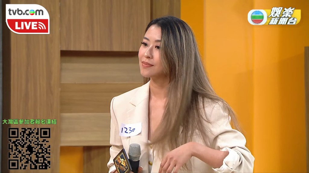 陳逸璇選唱英文歌曲參賽。