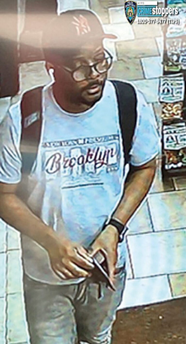 圖為涉案男嫌。 NYPD
