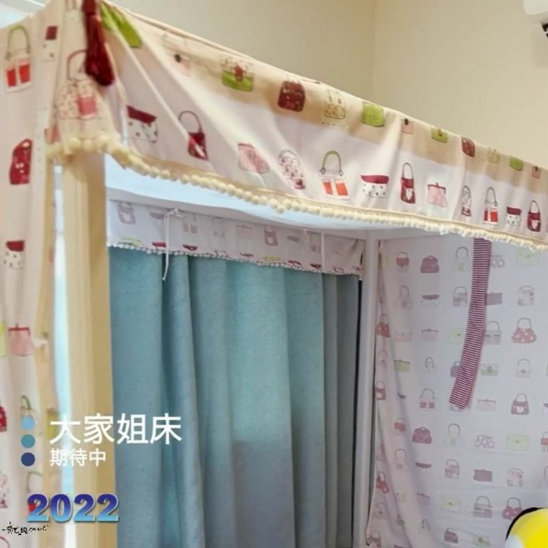 大女兒的睡床設計。
