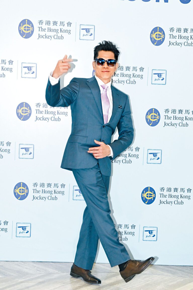 郭富城昨日亮相馬場迎接馬季開鑼。