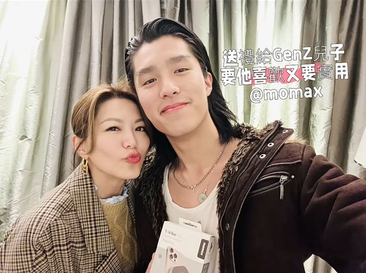 康子妮曾於社交平台分享與大仔林寶的合照。