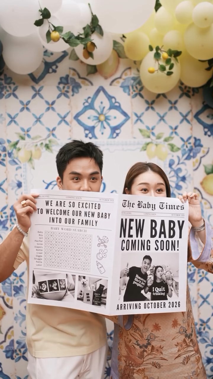 伍富橋今年5月舉行了迎接寶寶的派對（Baby Shower）。