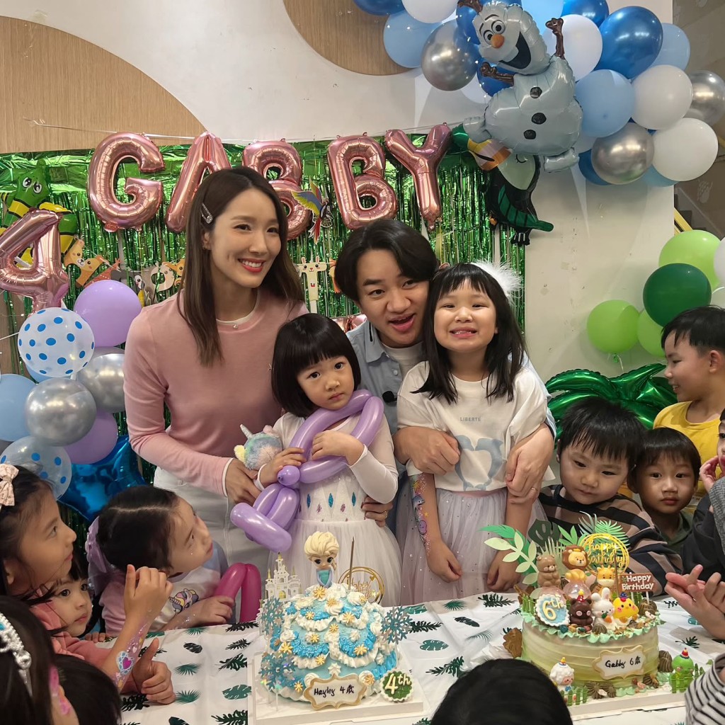 王祖藍夫婦每年都會為兩位女兒舉辦生日派對。
