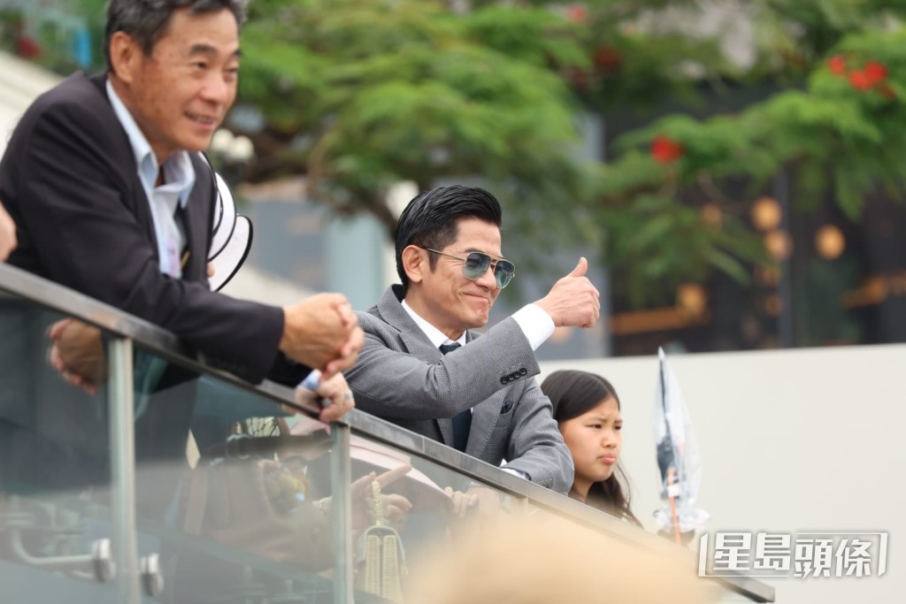 郭富城經常帶同太太方媛及女兒到沙田馬場為愛駒打氣。
