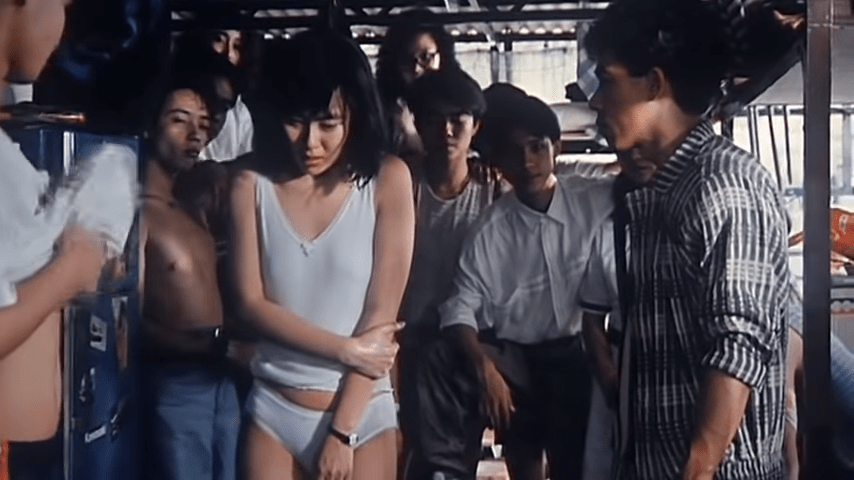 袁潔瑩最難忘在《學校風雲》中,需要在一班古惑仔面前眾目睽睽下脫去衣服。