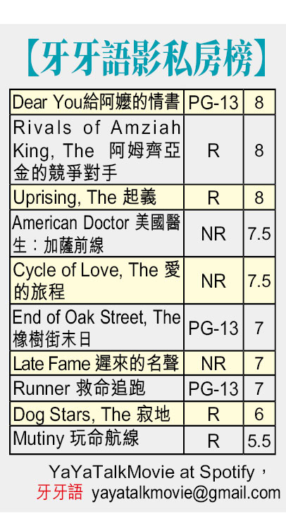【牙牙語影私房榜】