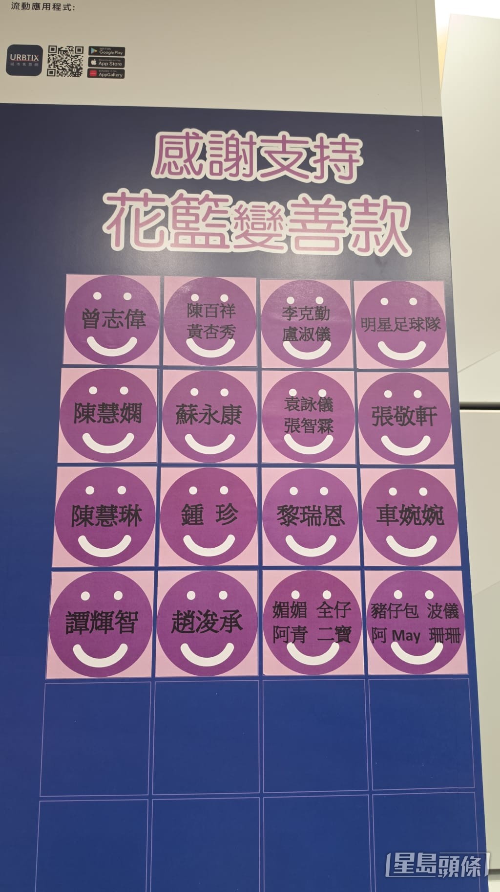 曾志偉、李克勤夫婦、張敬軒等眾多好友選擇將心意化為善款,支持慈善。