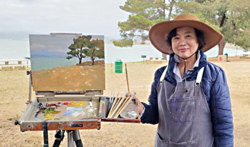 油畫家洪小蘭。Underpainting Collective