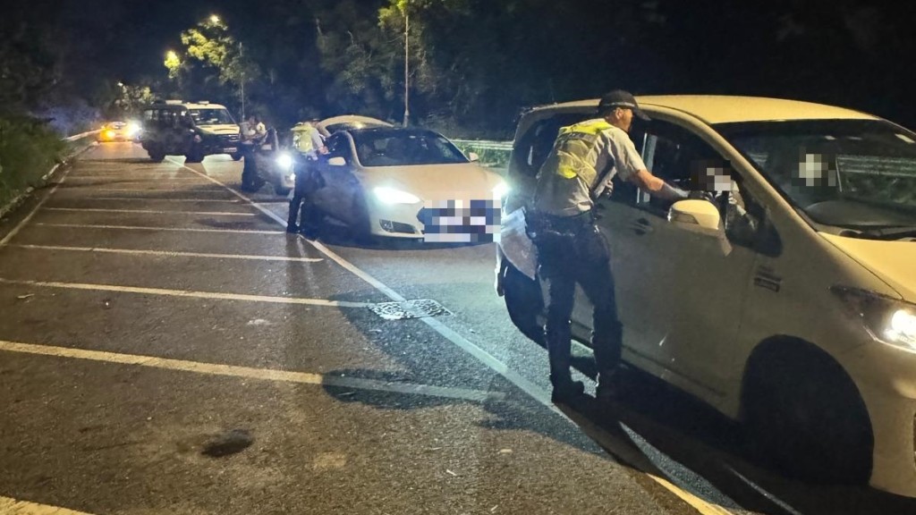 新界北警打擊酒駕 兩司機行車不穩被捕