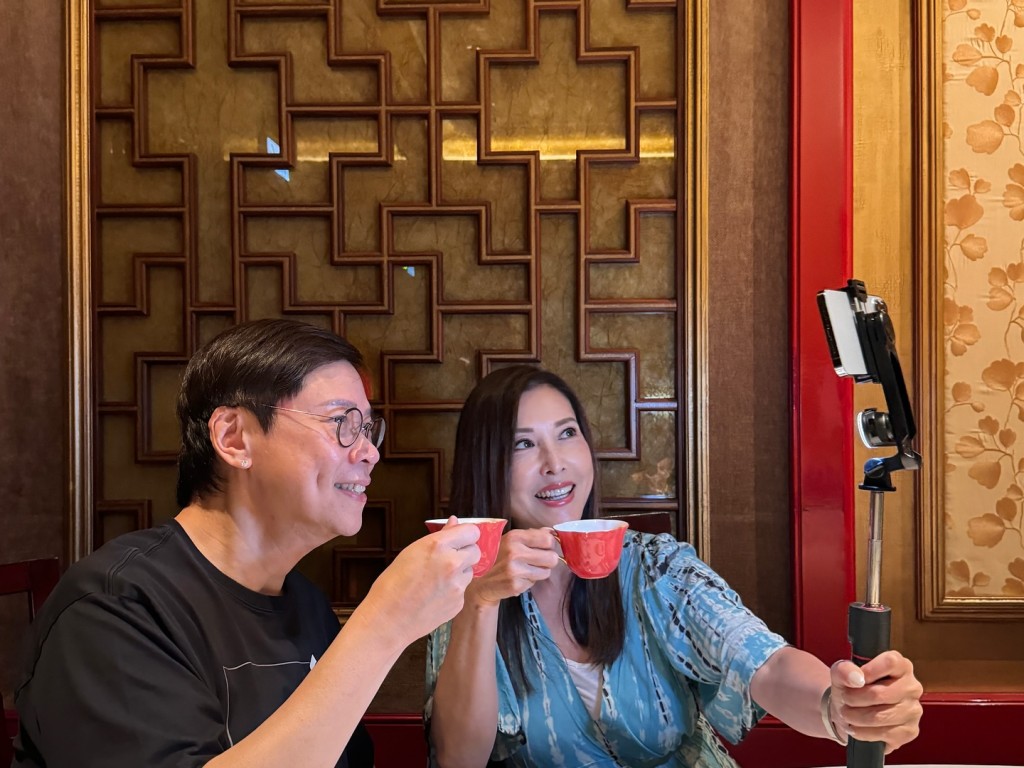 陳志雲與李婉華最近在網絡頻道節目中搭檔。