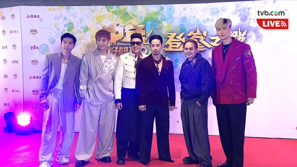 《中年好聲音》第三季羅逸軒、陸東成、陳溢光、李創偉、劉傳民、蕭偉倫。