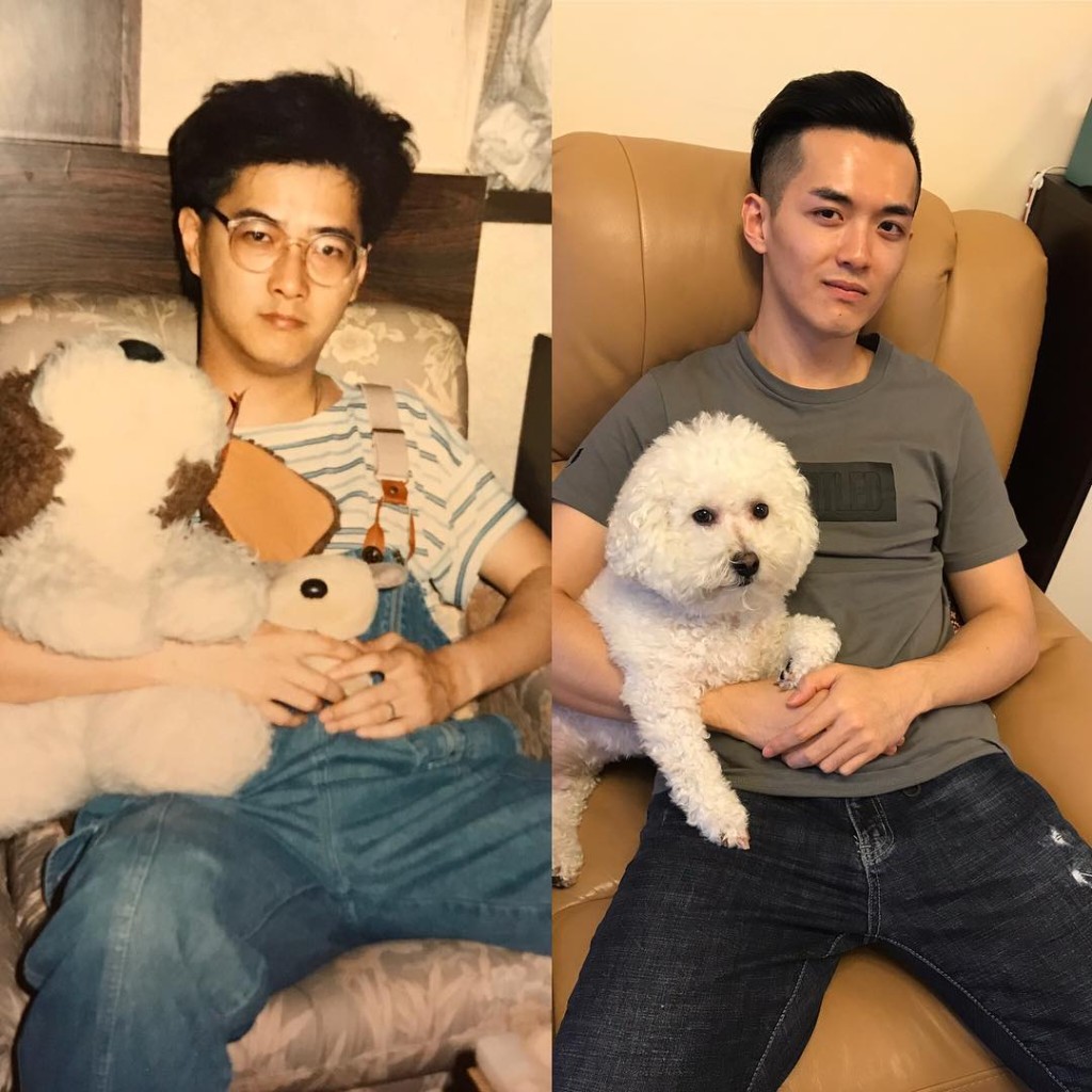 阮浩棕的父親阮惠源(左)是前亞視監製。