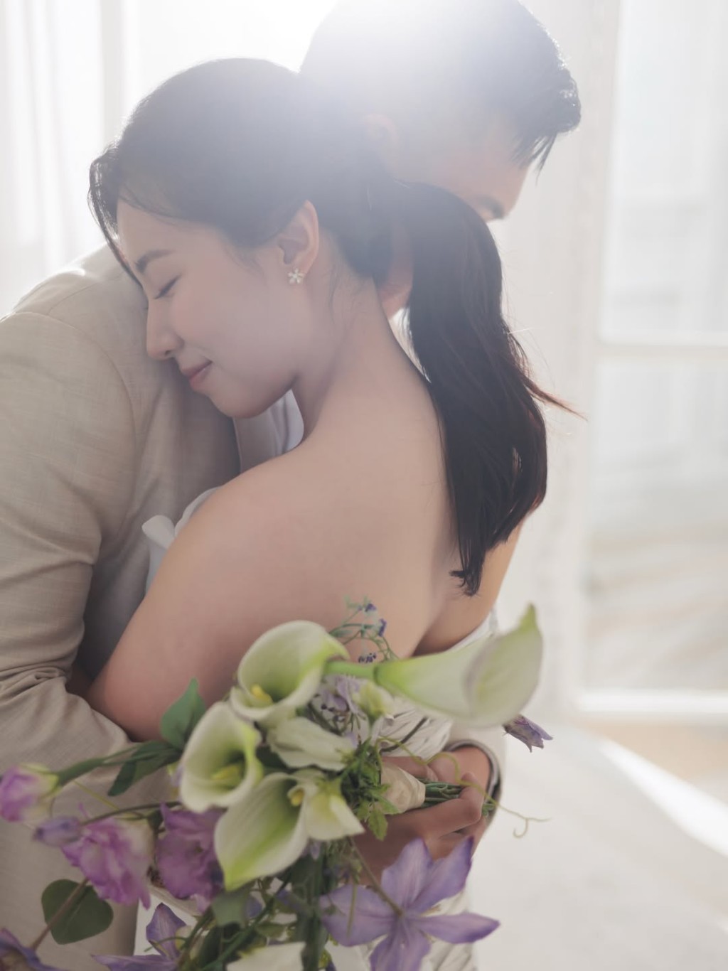 袁沅玉發表愛的宣言，感謝她的未婚夫。