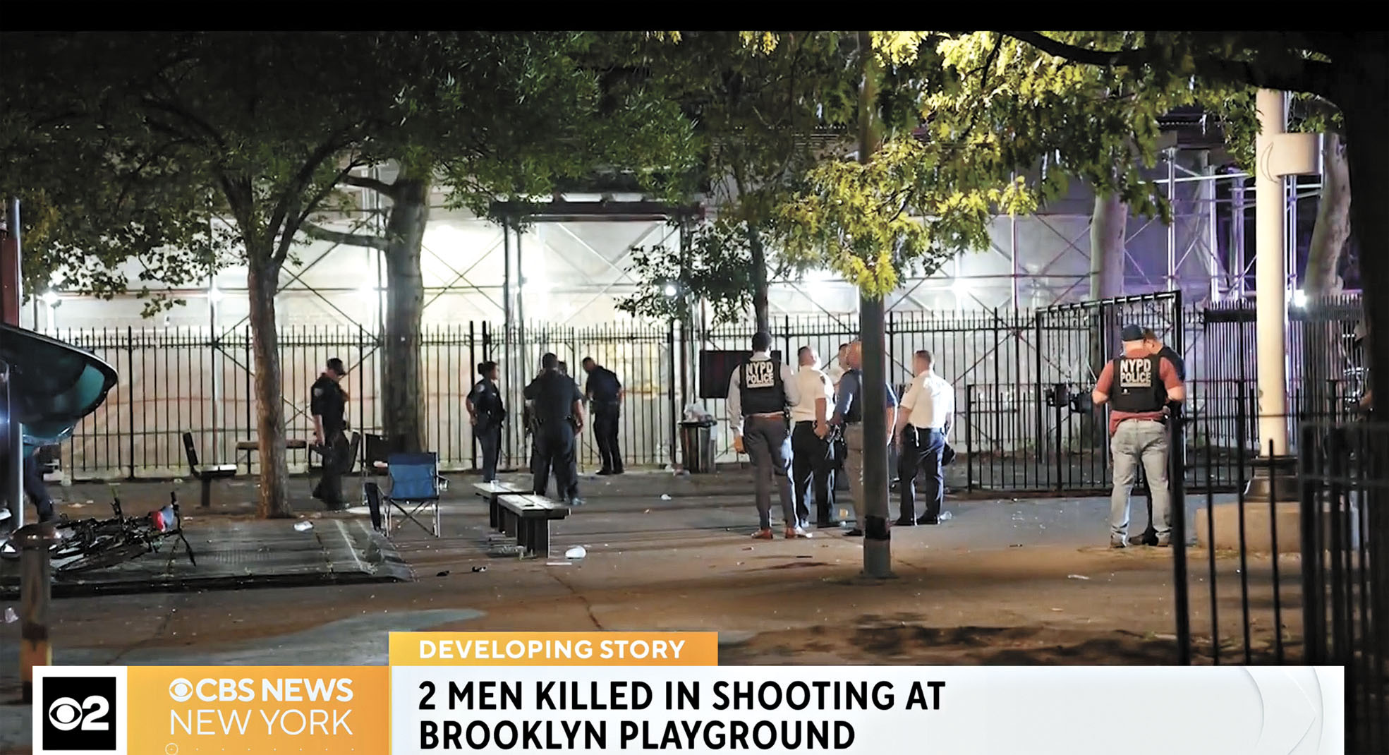 警方目前仍在現場調查及搜證。CBS紐約截圖