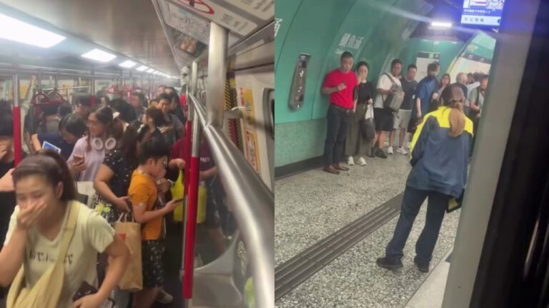 港鐵鰂魚涌站列車內充電池冒煙 乘客一度疏散避險
