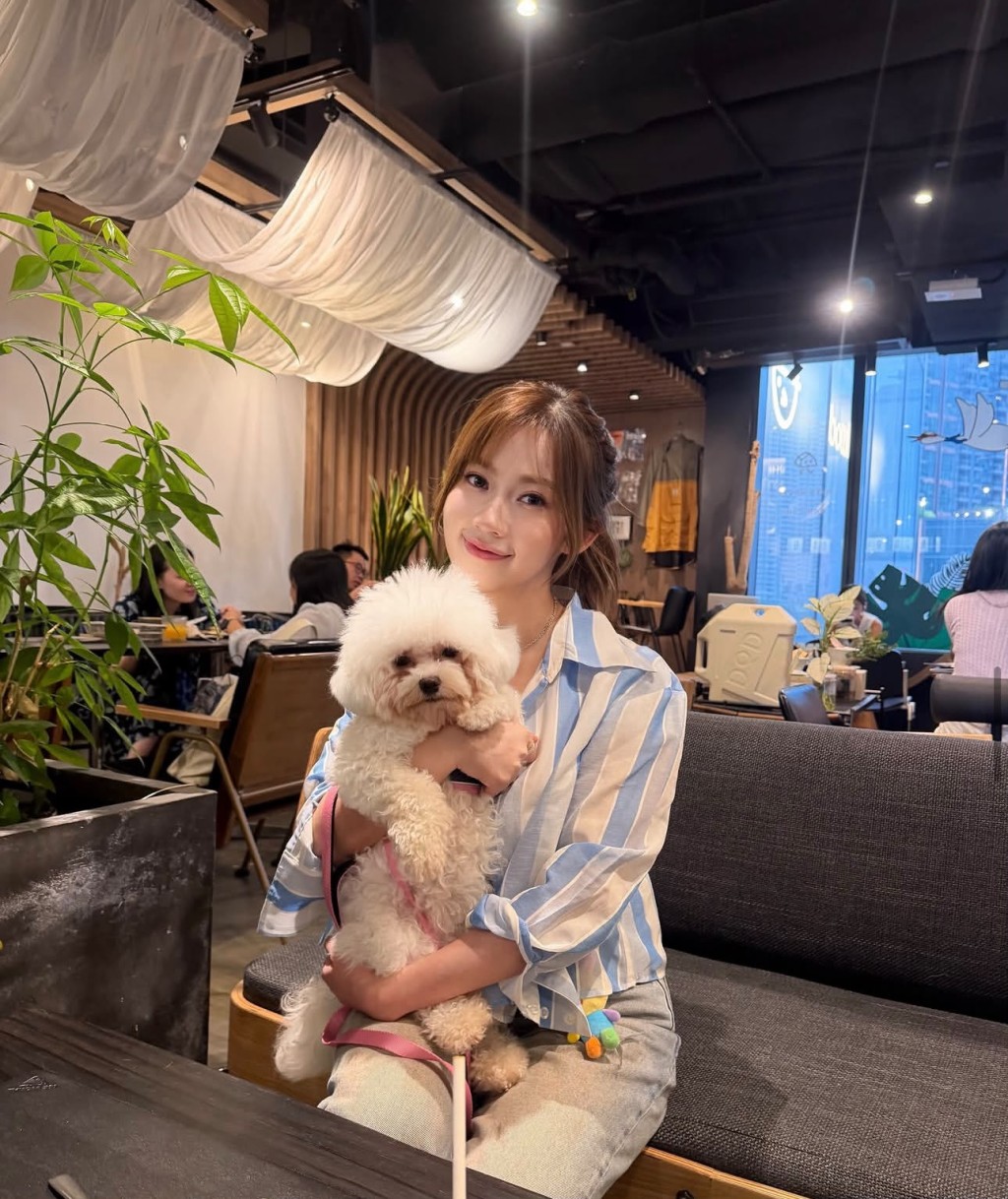 波波的愛犬「粟米小姐」。