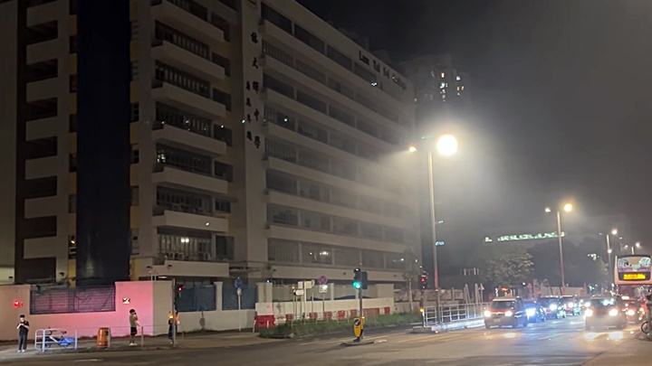 沙田威院重建地盤火警 消防迅速救熄無人傷