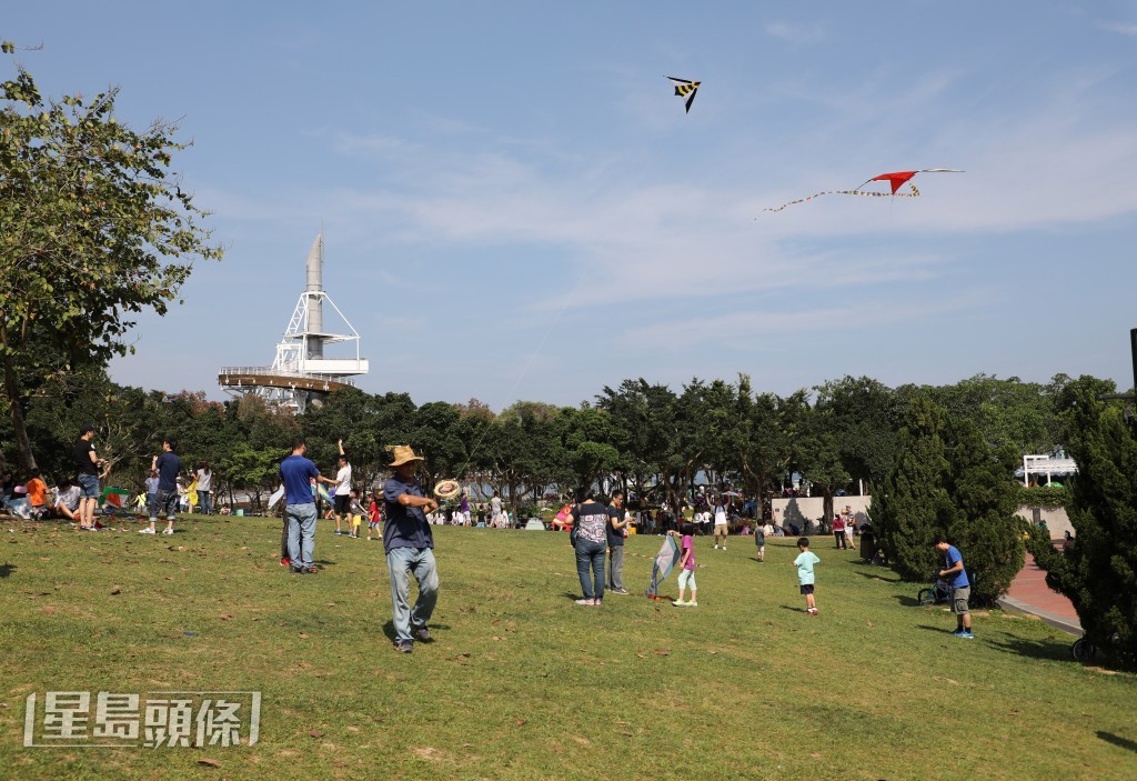 大埔海濱公園是適合放風箏的休憩地點。